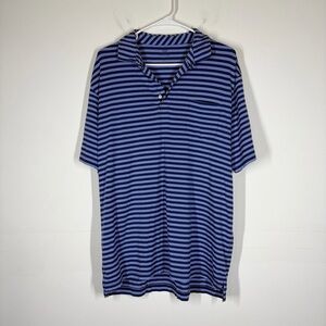 Peter Millar Grandfather Seaside Wash Stripe Polo Size Large